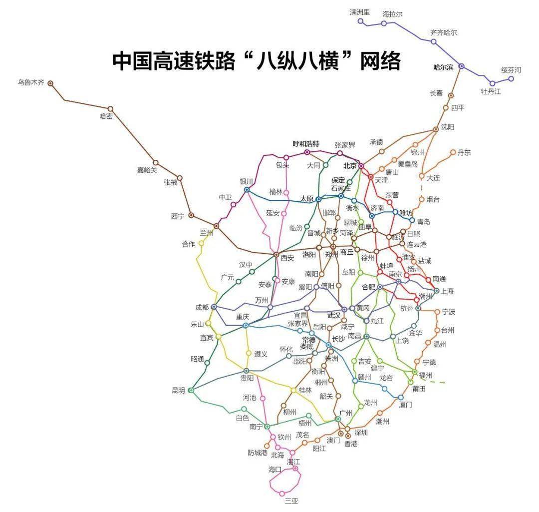 八纵八横铁路图最新进展，现代化铁路网络的构建之路