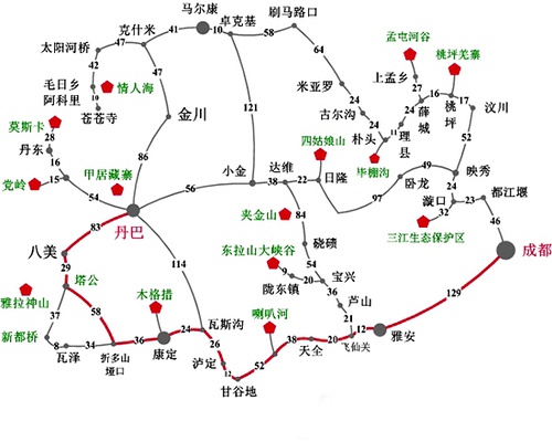 丹巴至泸定路况实时更新，最新路况信息汇总