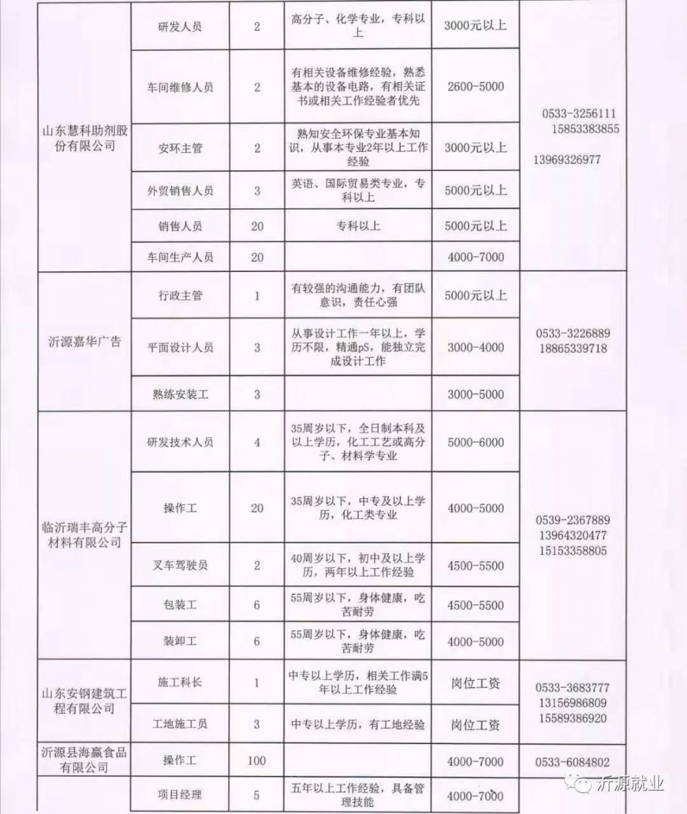 临沂南坊最新招聘信息概览，最新招聘职位及要求一网打尽